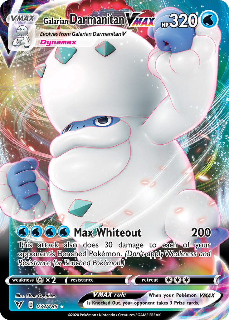 Galarian Darmanitan VMAX — illustrated card