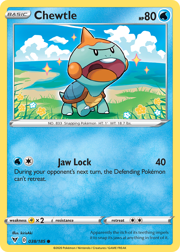 Chewtle — illustrated card