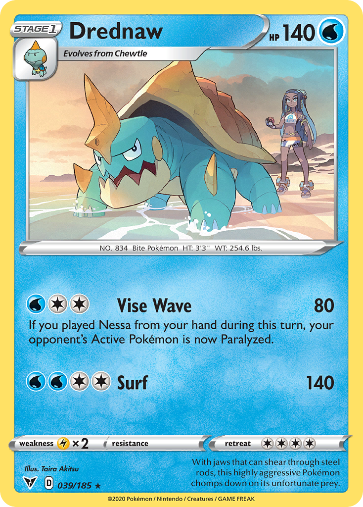 Drednaw — illustrated card