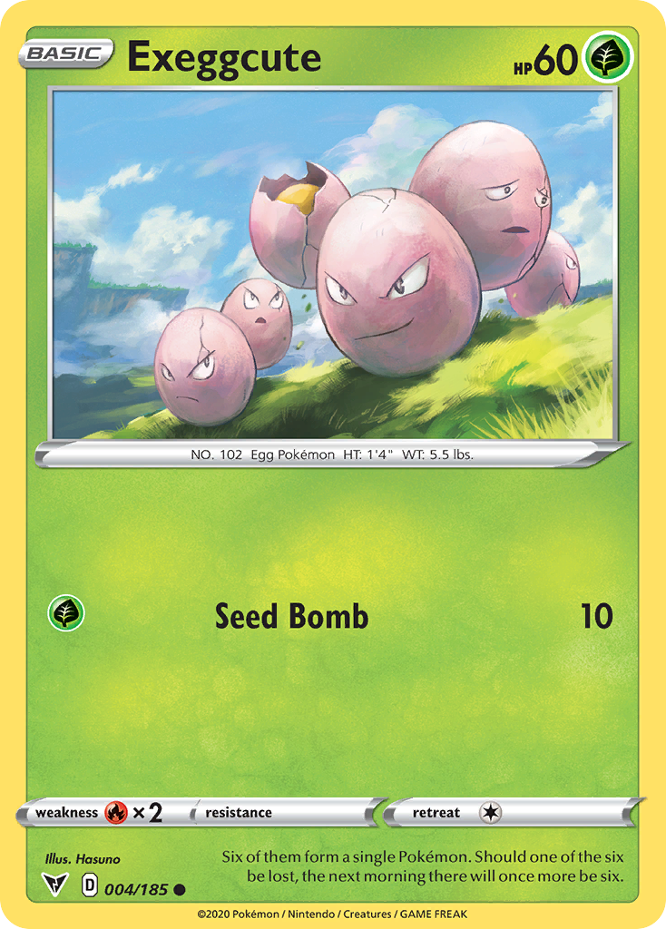Exeggcute — illustrated card