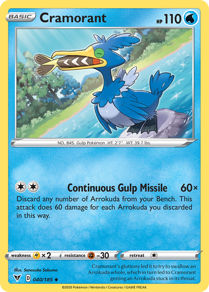 Cramorant — illustrated card