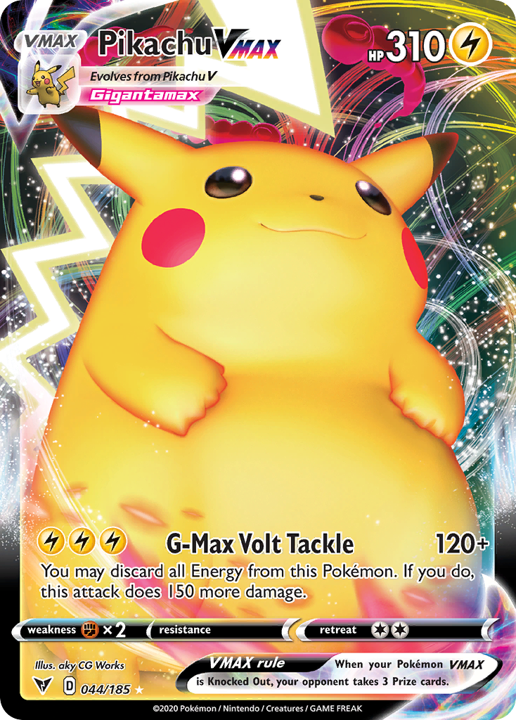 Pikachu VMAX — illustrated card