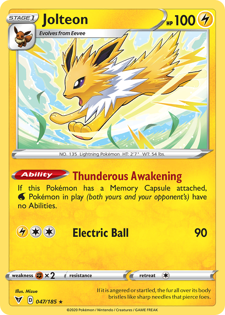 Jolteon — illustrated card