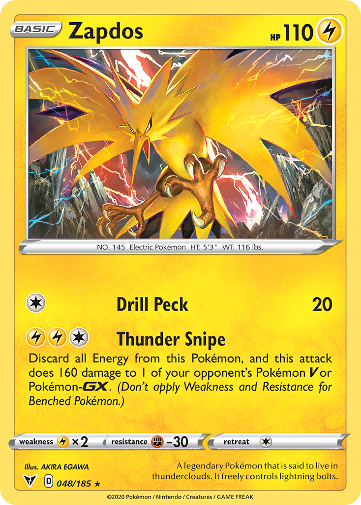 Zapdos — illustrated card