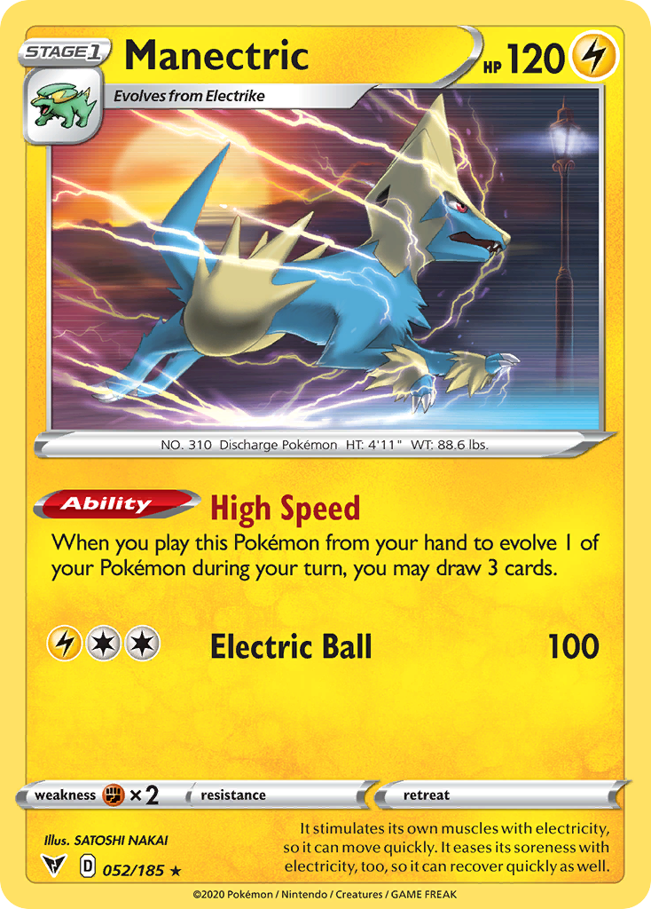 Manectric — illustrated card