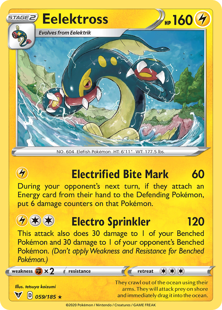 Eelektross — illustrated card
