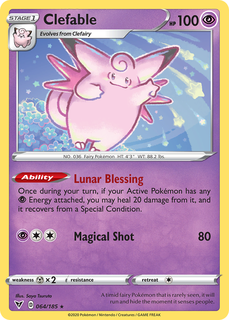 Clefable — illustrated card