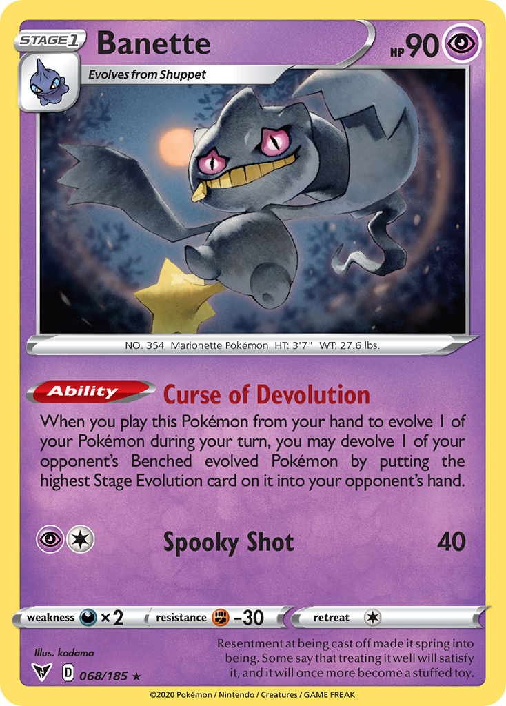 Banette — illustrated card