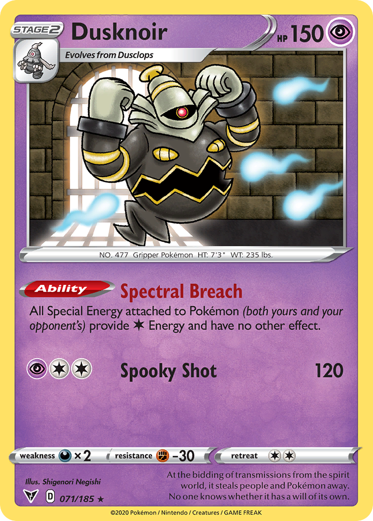 Dusknoir — illustrated card