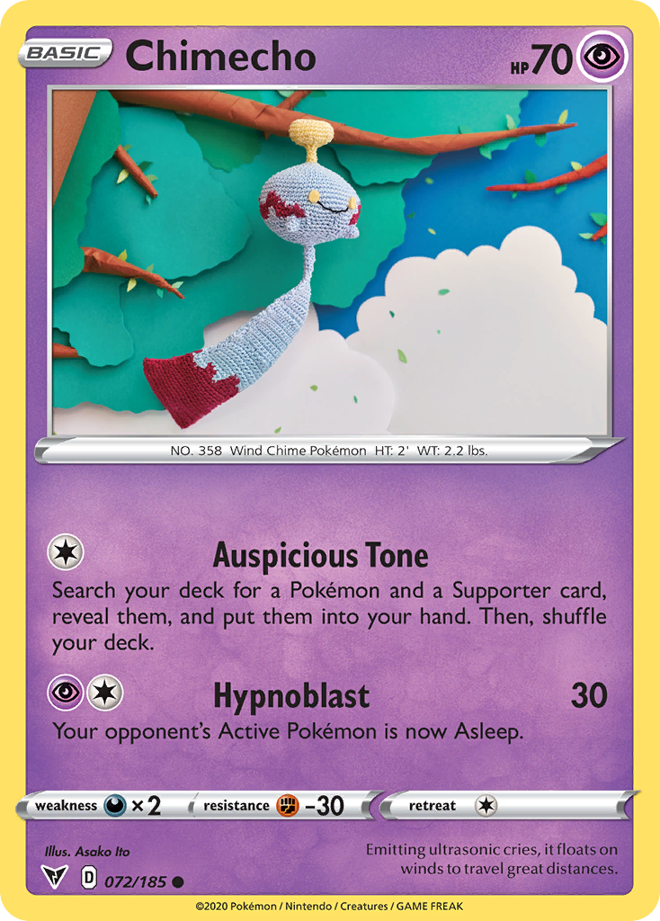 Chimecho — illustrated card