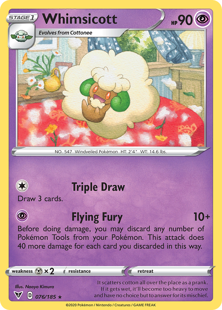 Whimsicott — illustrated card