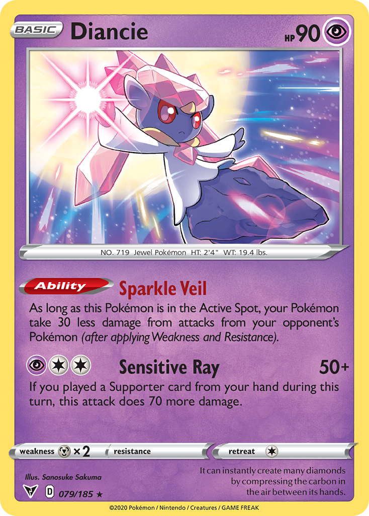 Diancie — illustrated card