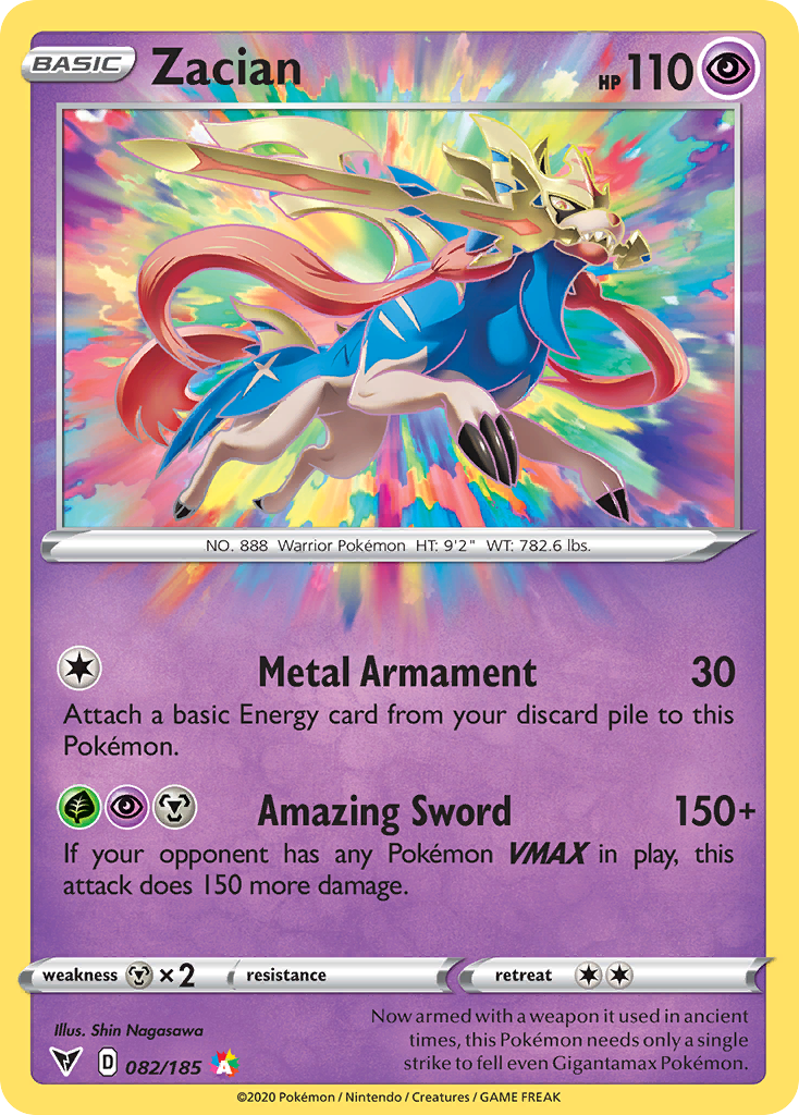 Zacian — illustrated card