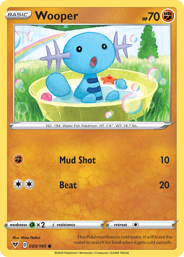 Wooper — illustrated card