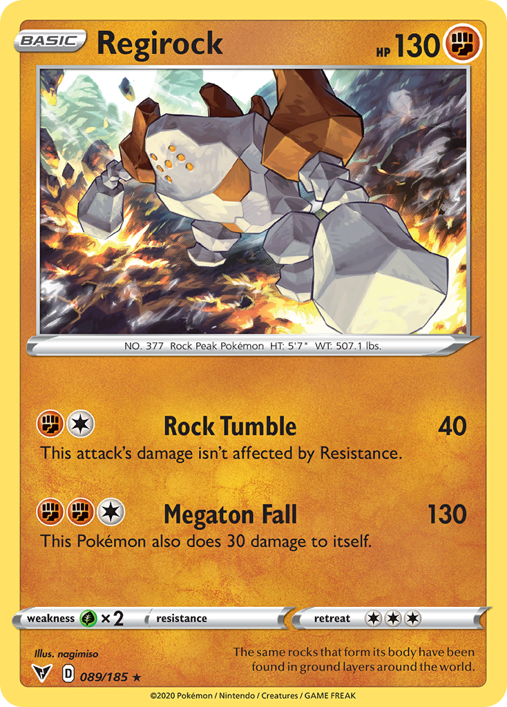 Regirock — illustrated card