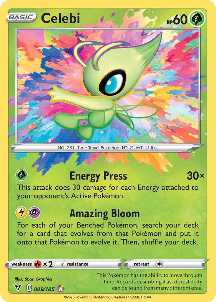 Celebi — illustrated card