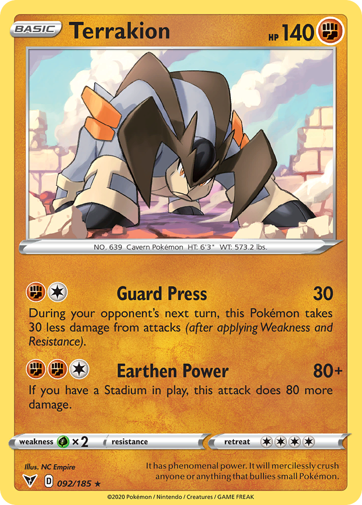 Terrakion — illustrated card
