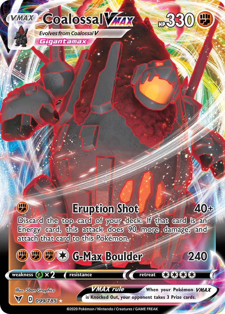 Coalossal VMAX — illustrated card