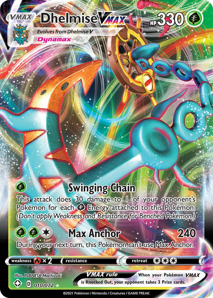 Dhelmise VMAX — illustrated card