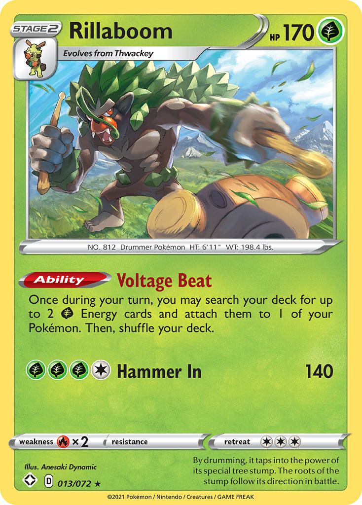 Rillaboom — illustrated card