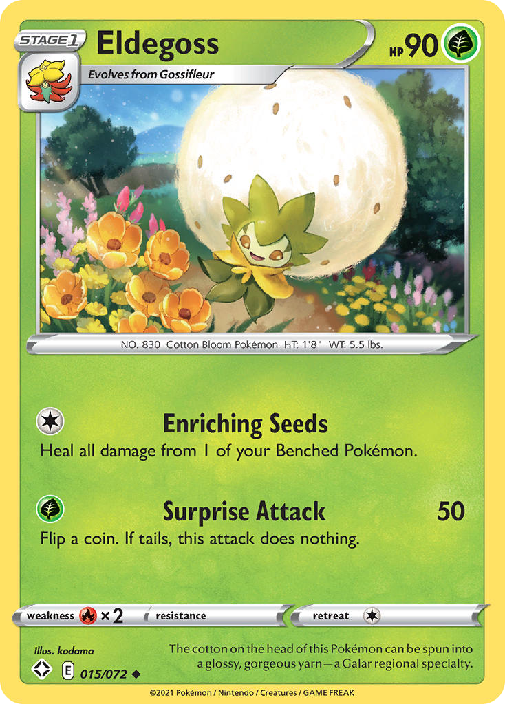 Eldegoss — illustrated card