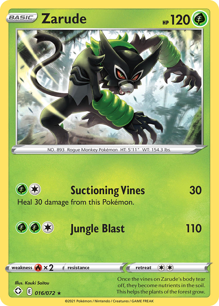 Zarude — illustrated card