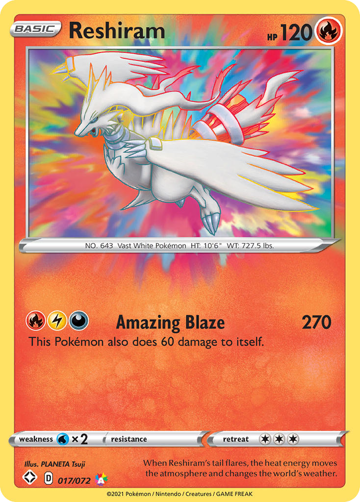 Reshiram — illustrated card