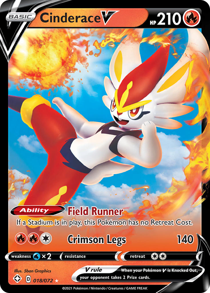 Cinderace V — illustrated card