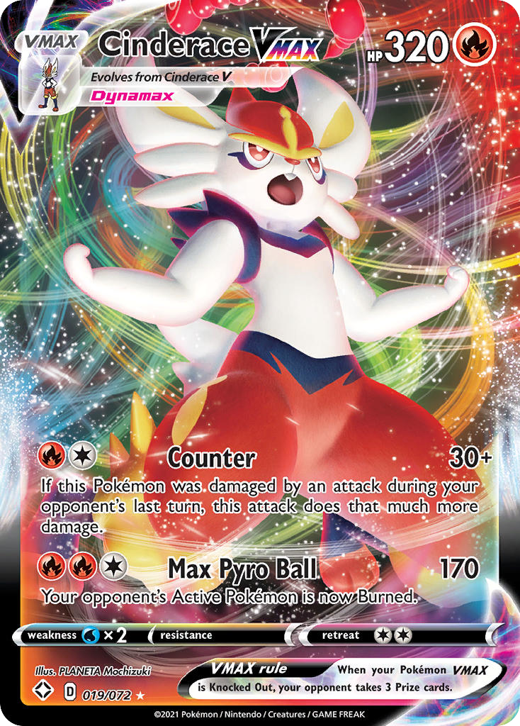 Cinderace VMAX — illustrated card