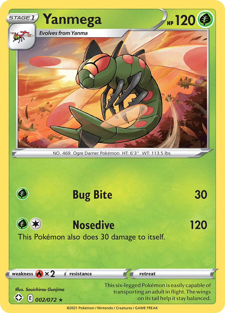 Yanmega — illustrated card
