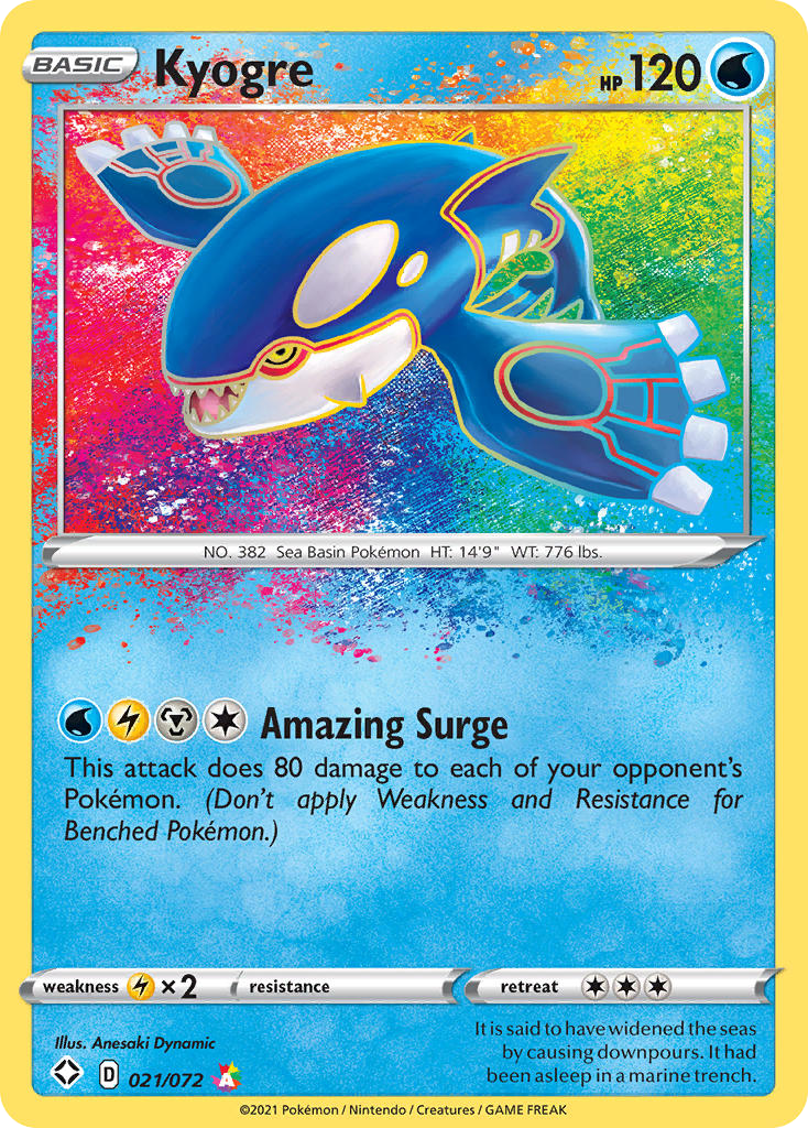 Kyogre — illustrated card