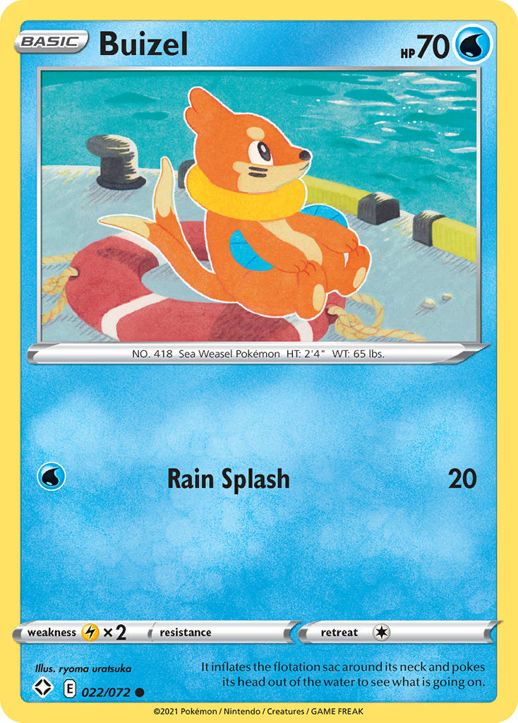 Buizel — illustrated card
