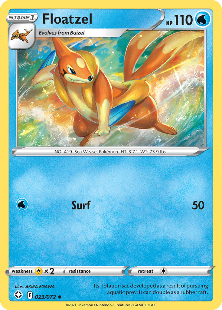Floatzel — illustrated card