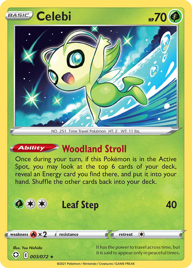 Celebi — illustrated card