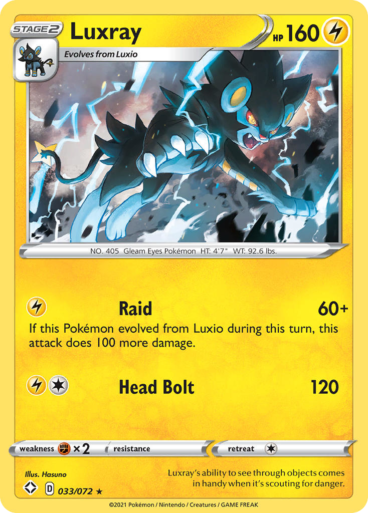 Luxray — illustrated card