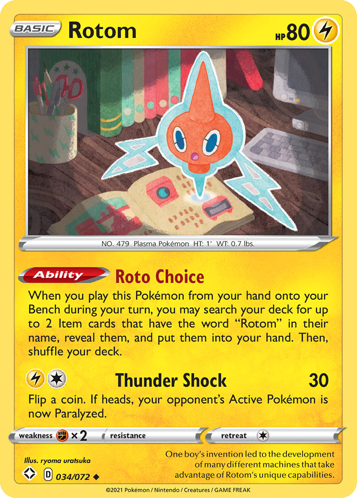 Rotom — illustrated card