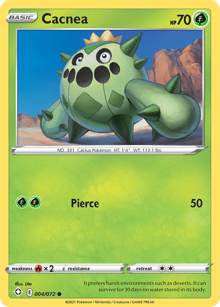 Cacnea — illustrated card
