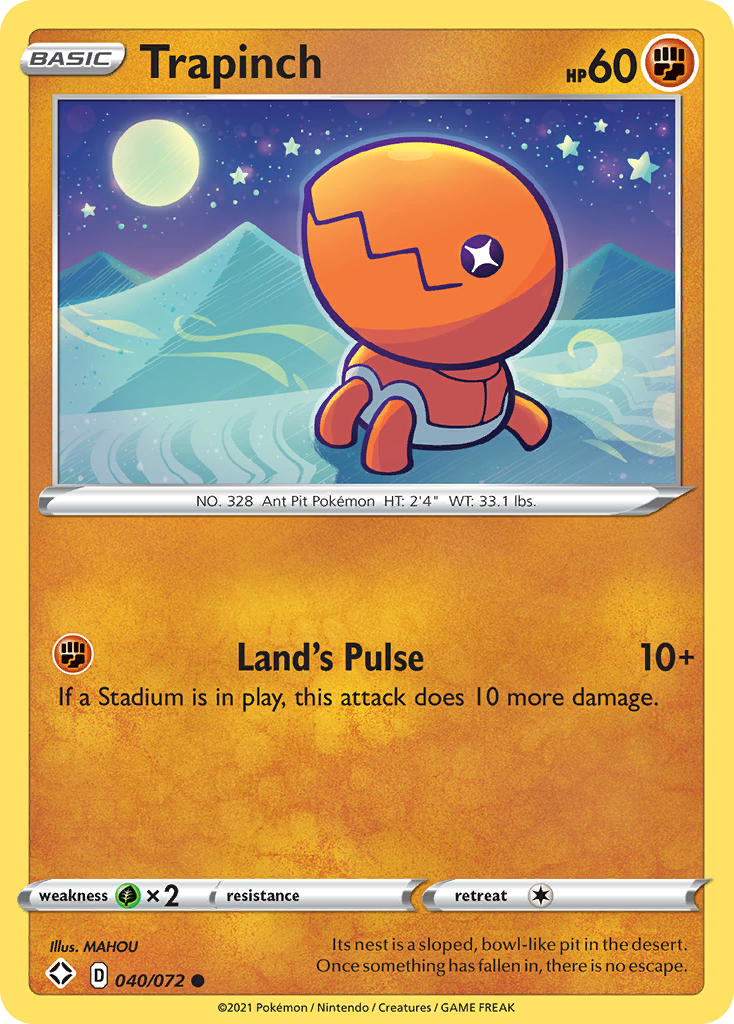 Trapinch — illustrated card