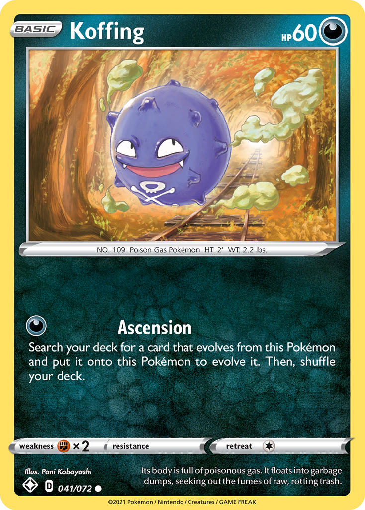 Koffing — illustrated card