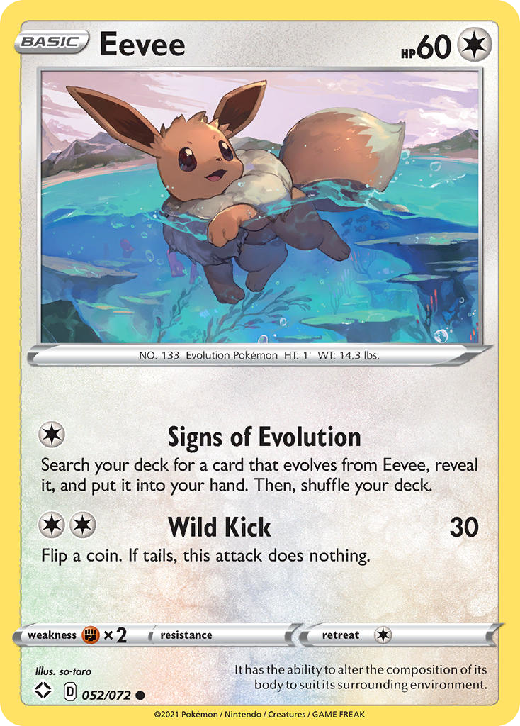 Eevee — illustrated card