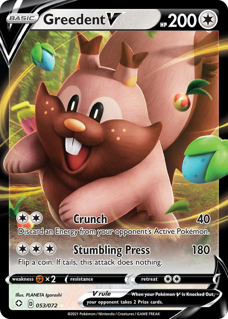 Greedent V — illustrated card