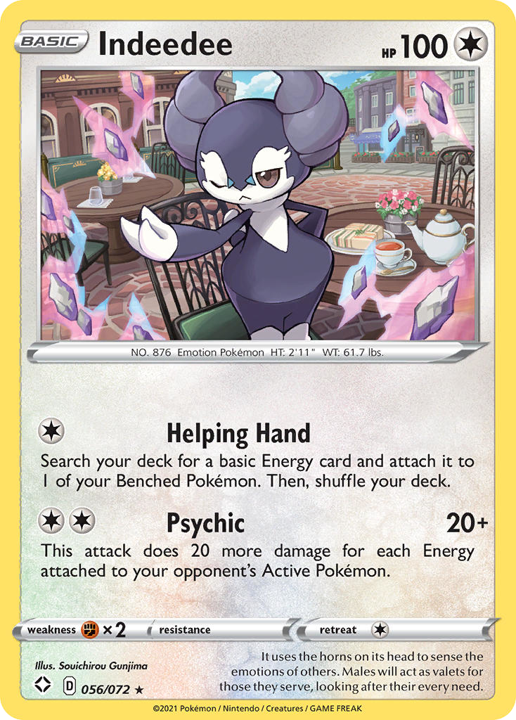 Indeedee — illustrated card