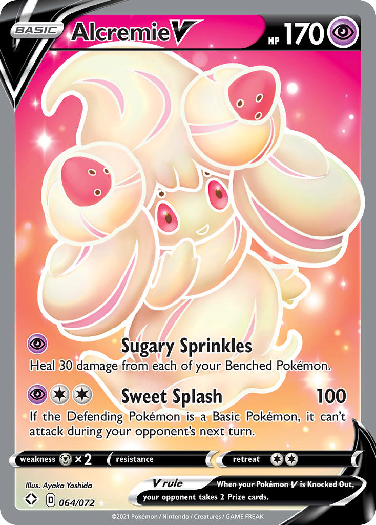 Alcremie V — illustrated card