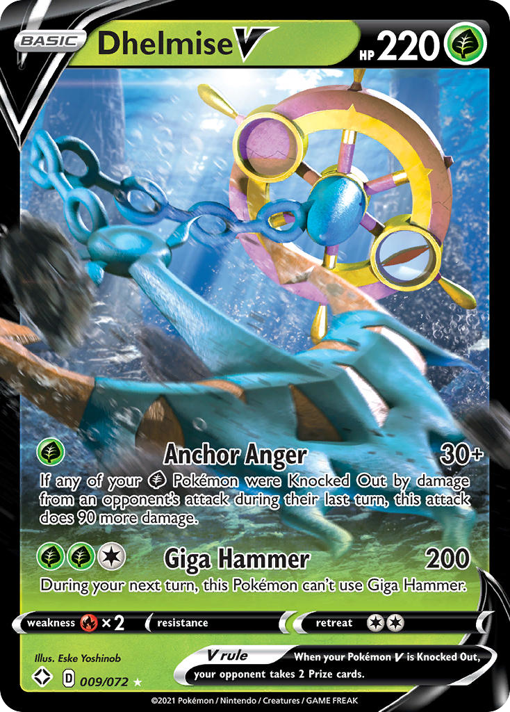 Dhelmise V — illustrated card
