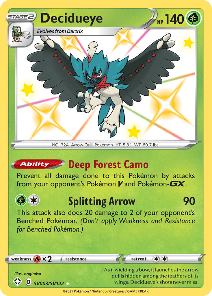 Decidueye — illustrated card