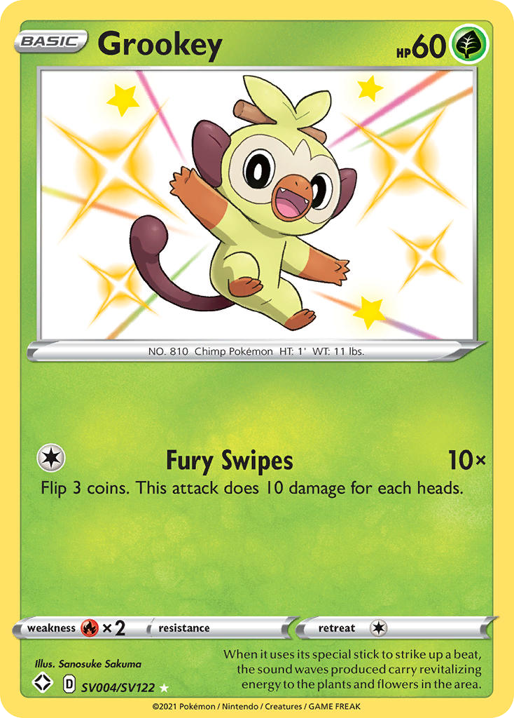 Grookey — illustrated card