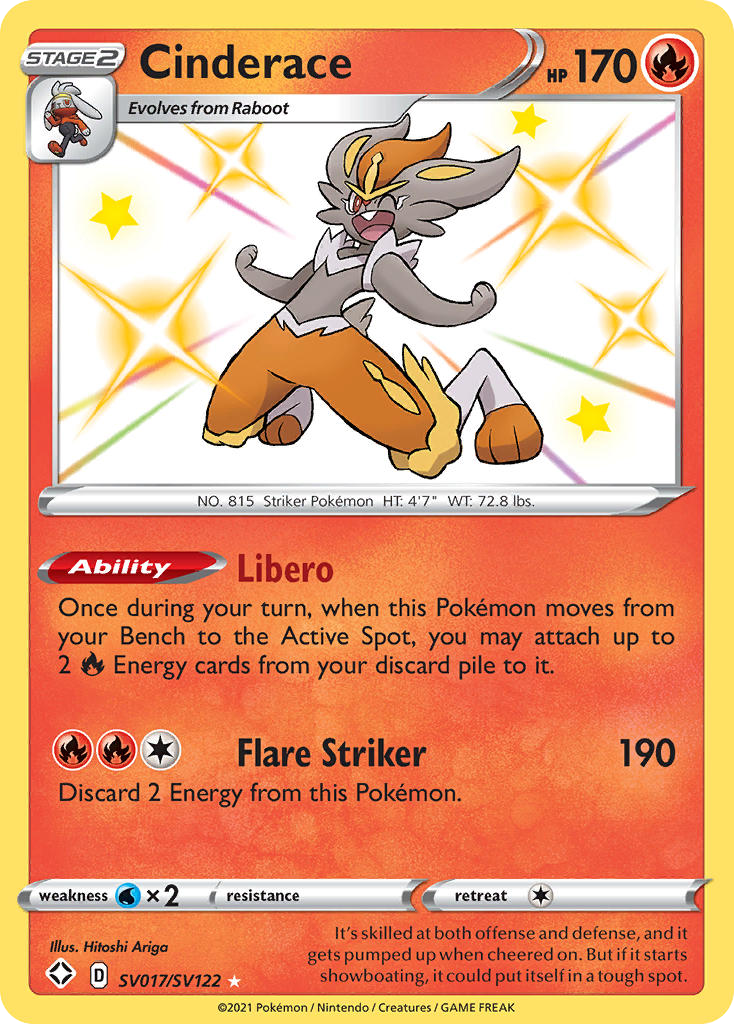 Cinderace — illustrated card