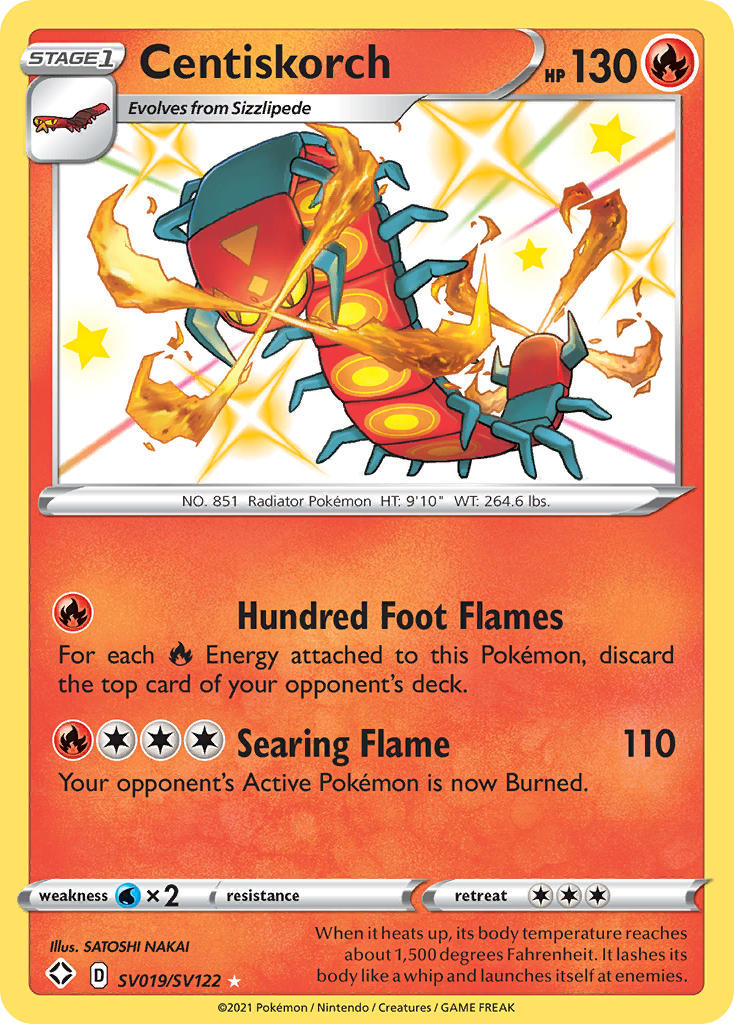 Centiskorch — illustrated card