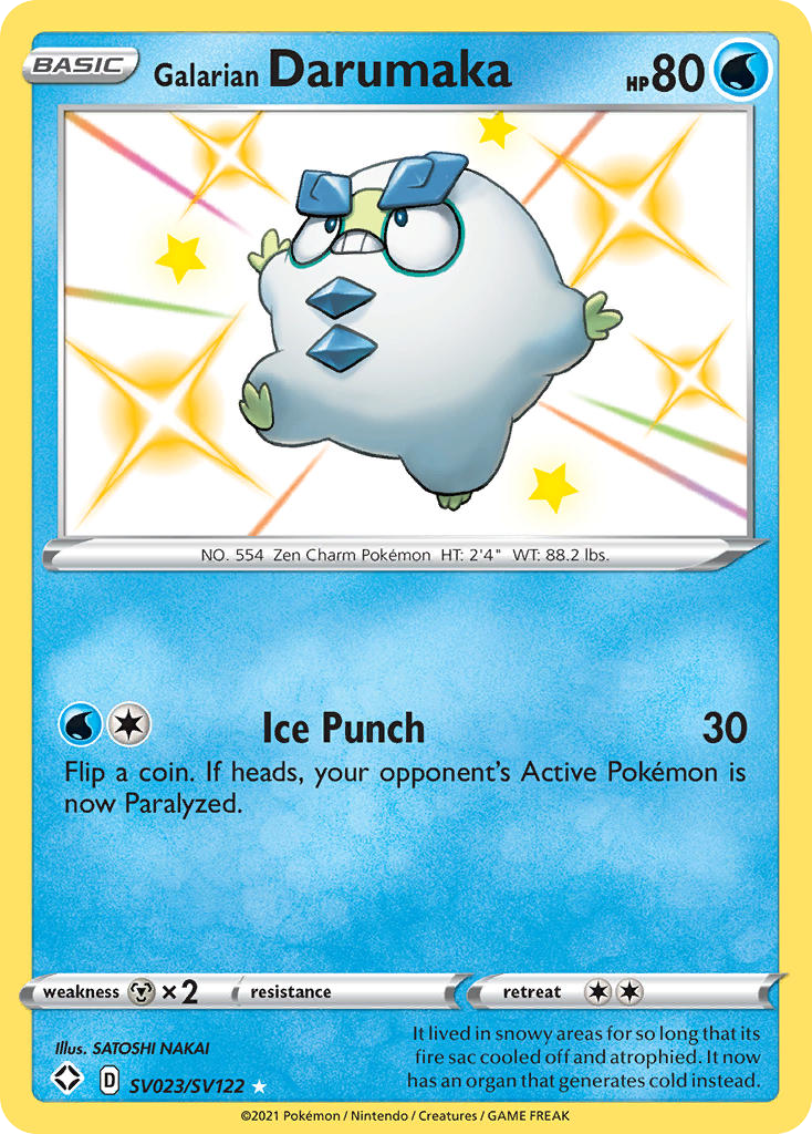 Galarian Darumaka — illustrated card