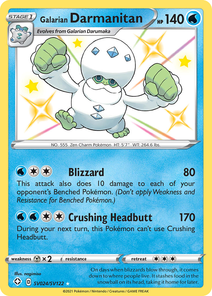 Galarian Darmanitan — illustrated card